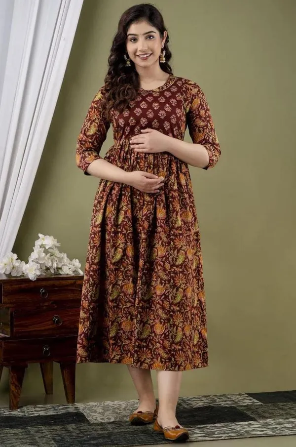 Brounder_cotton_maternity_and_feeding_kurti