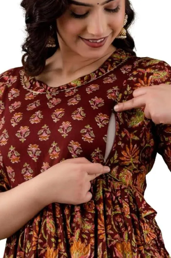 Brounder_cotton_maternity_and_feeding_kurti