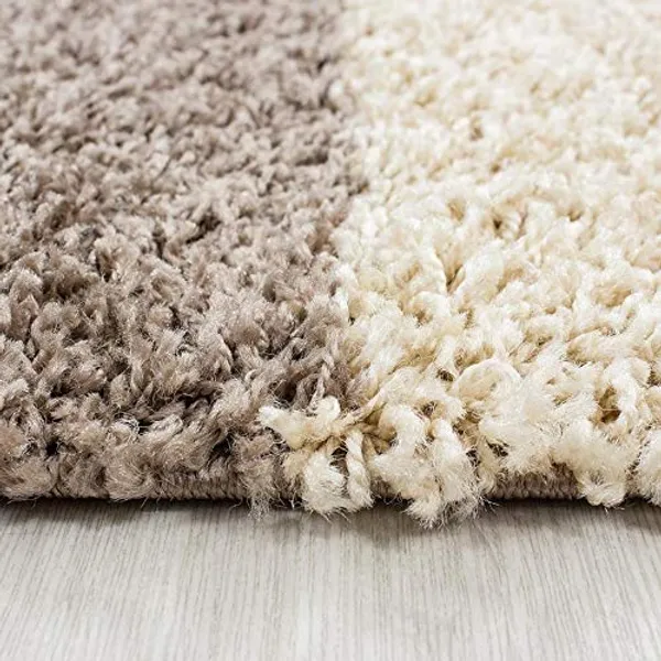 3_x_5_Feet_Brown_Chess_Box_Design_Non_Shedding_Shaggy_Carpets