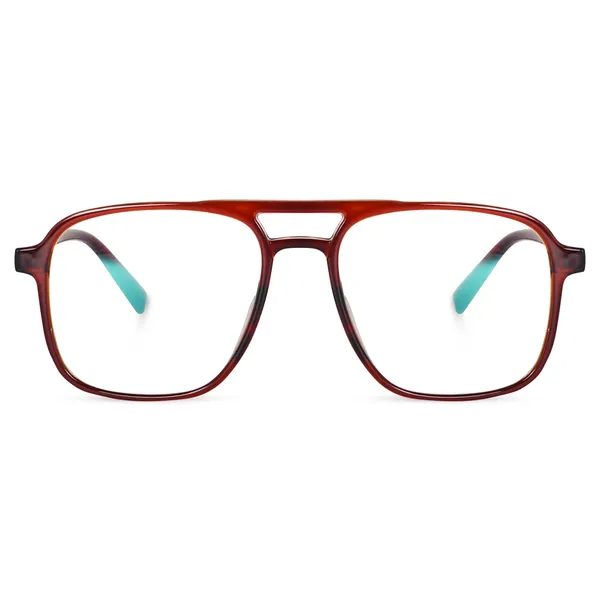 Brown_Square_Large_Anti_Glare/UV_Protected_Computer/Gaming_Glasses_(20001BW)_-_For_Unisex