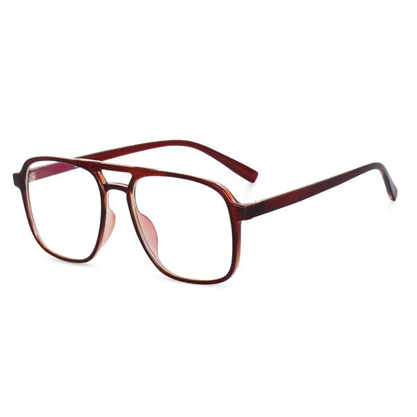 Brown_Square_Large_Anti_Glare/UV_Protected_Computer/Gaming_Glasses_(20001BW)_-_For_Unisex