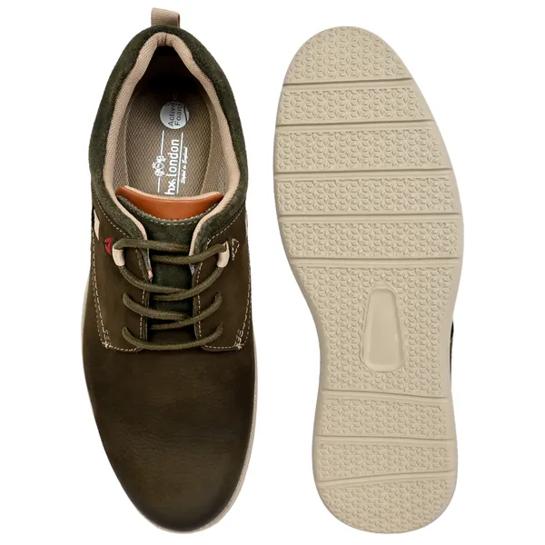 Olive_Leather_Men_Round_Toe_Lightweight_Nubuck_Sneakers