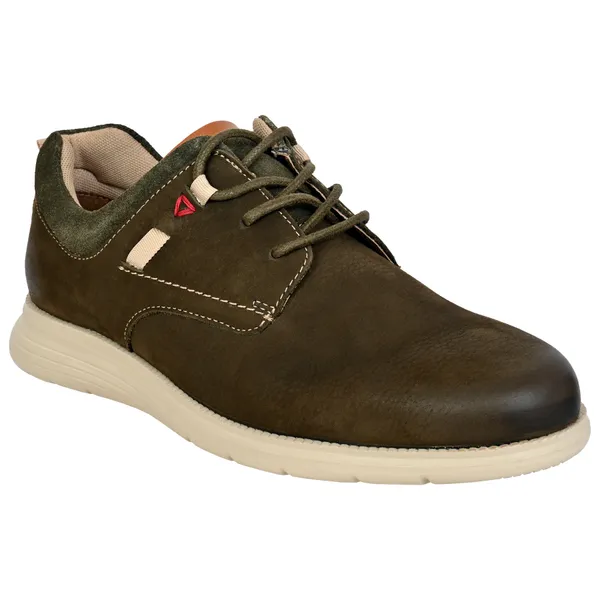 Olive_Leather_Men_Round_Toe_Lightweight_Nubuck_Sneakers