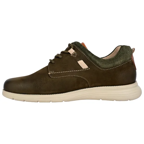 Olive_Leather_Men_Round_Toe_Lightweight_Nubuck_Sneakers