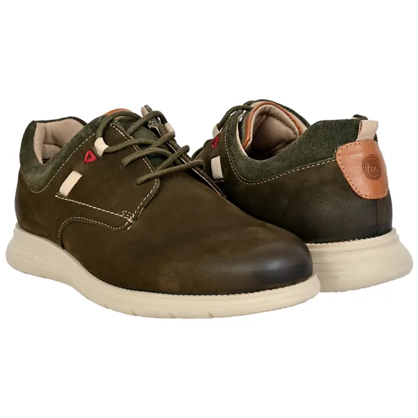 Olive_Leather_Men_Round_Toe_Lightweight_Nubuck_Sneakers
