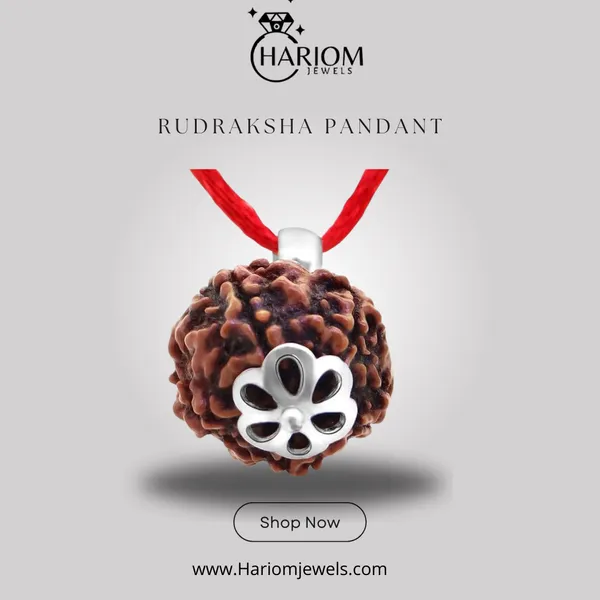 7_Mukhi_Rudraksha_Created_Pendant_With_Lab_Created_Sterling_Silver_Wood_Pendant