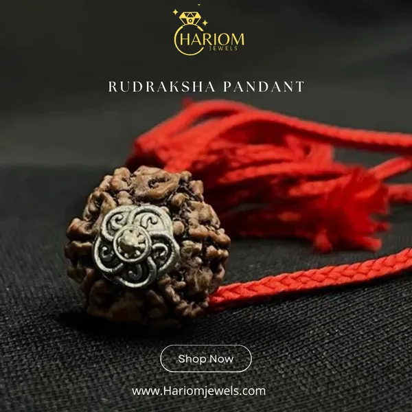 7_Mukhi_Rudraksha_Created_Pendant_With_Lab_Created_Sterling_Silver_Wood_Pendant