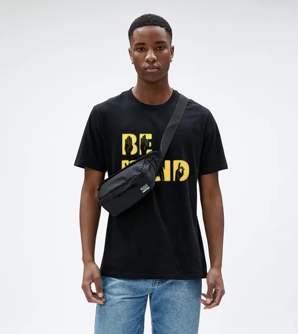 Black_Printed_Half_Sleeve_Cotton_T-Shirt_For_Men