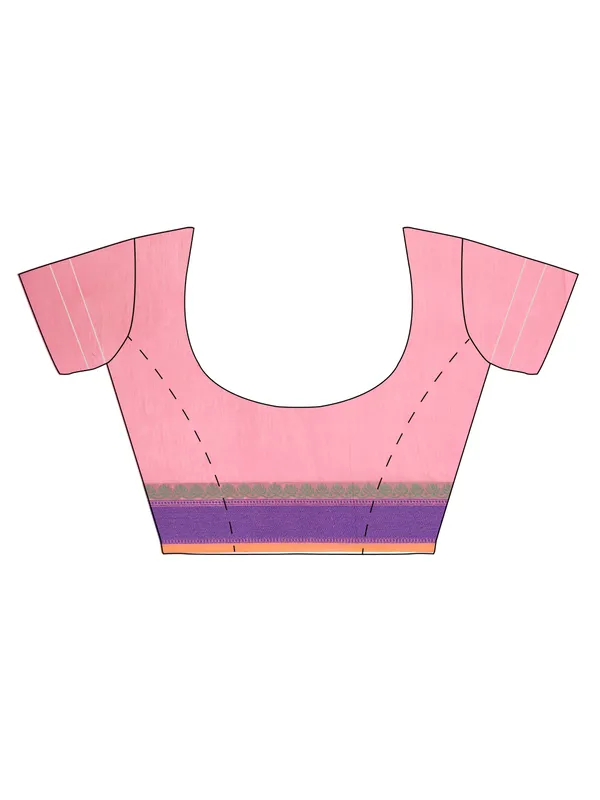 Pink_Cotton_Blend_Banarasi_Sarees_For_Women