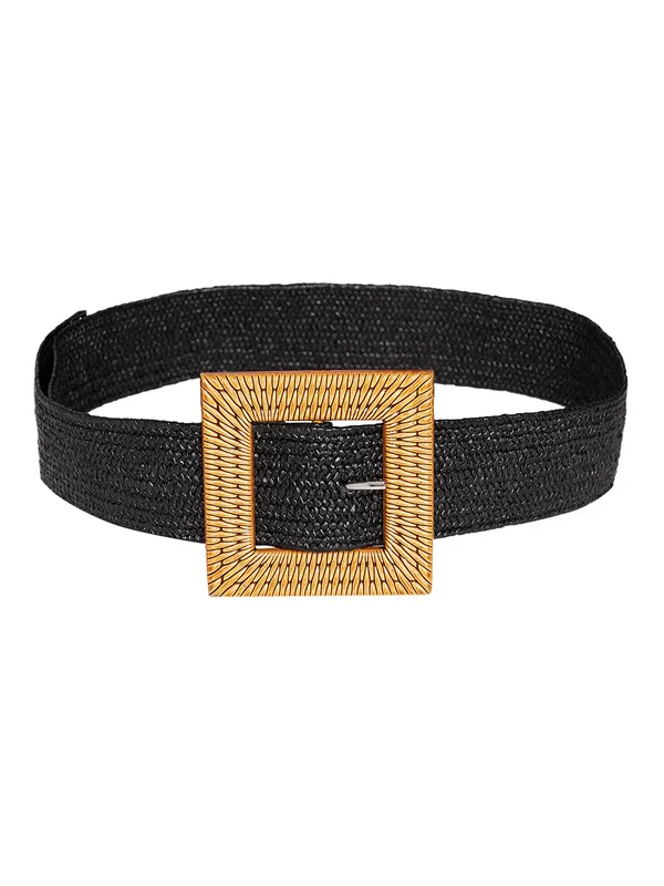 Black_&_Brown_Canvas_Belt_For_Women