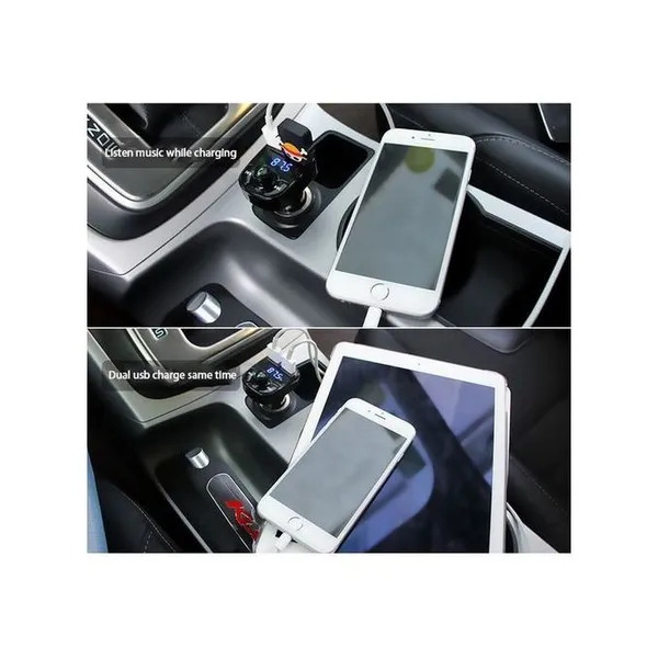 Car_Charger_With_Fm_Transmitter_Car_Kit_|_Universal_Car_Bluetooth_Connectivity_|_Hands_Free_Call_Receiver_|_Stereo_Music_Player_Music_Playback_|_Tf_Card_Support_|_Usb_Mobile_Charger_Port_Black_Color