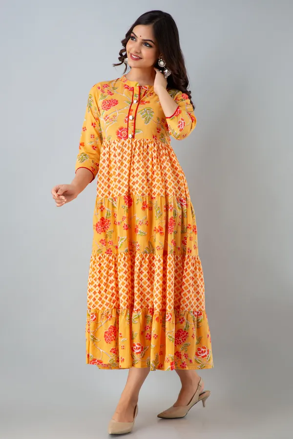Yellow_Women's_Cotton_Floral_Printed_Anarkali_Kurta