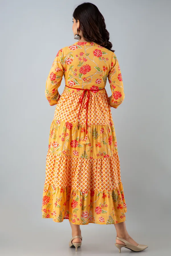 Yellow_Women's_Cotton_Floral_Printed_Anarkali_Kurta