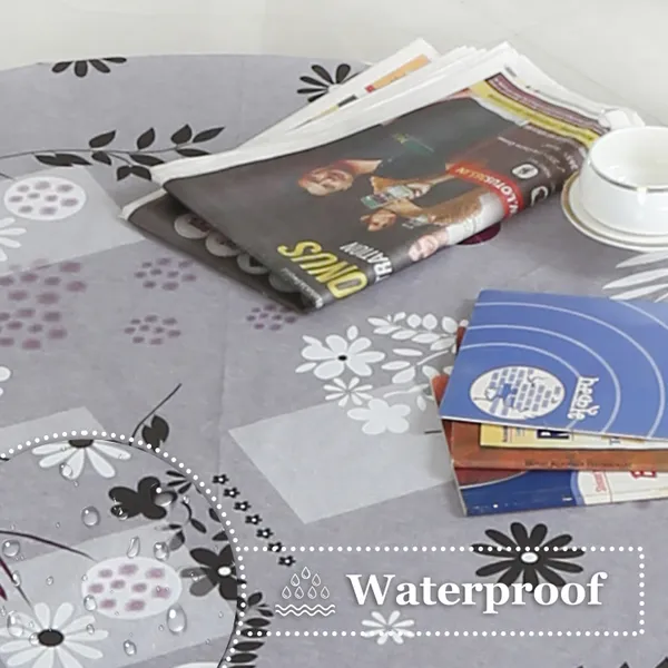 Homerz_Premium_Round_Table_Cover,_60_inch_Diameter,_Waterproof_and_Easy_to_Clean,_2_Years_Brand_Guarantee_(Smooth_Grey)