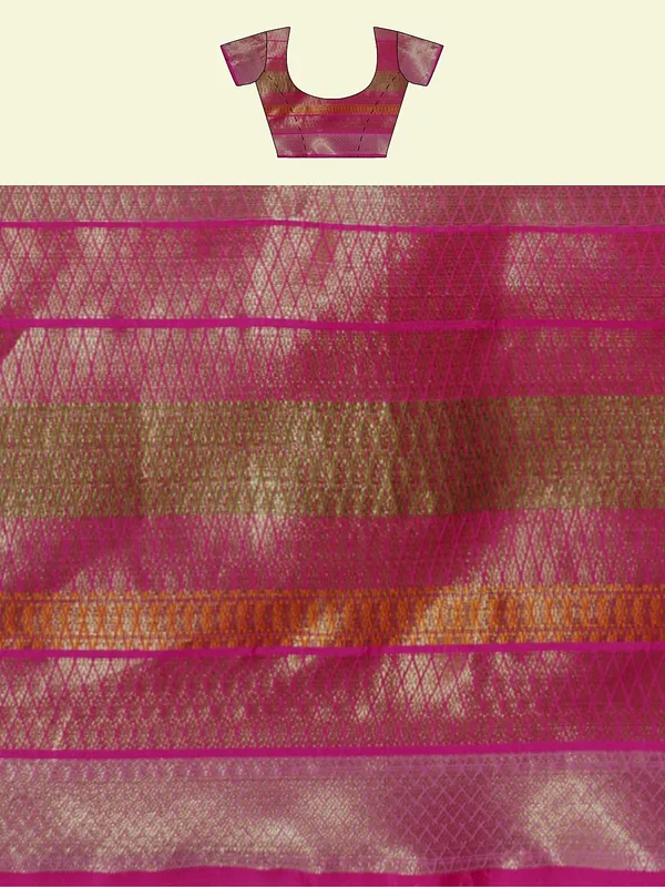 Green_Matka_Silk/Silk_Blend_Banarasi_Sarees_For_Women