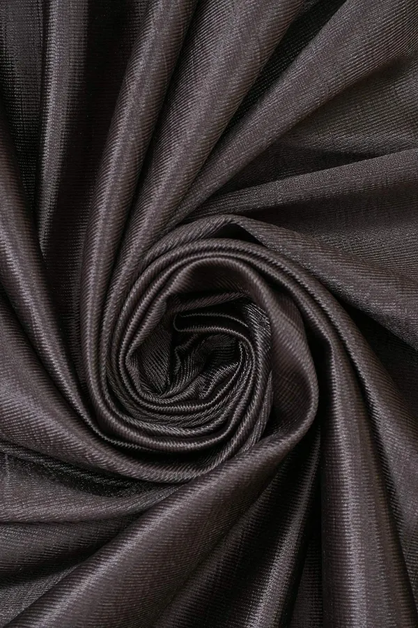 Polyester_Fabric_Flower_Design_Floral_and_Plain_-Modern_Silk_Look_parde_for_Home,_Living_Room,_Bedroom,_Offices_(Brown)_-_Set_of_3_Pc