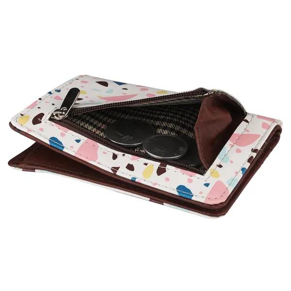 White_Women_Printed_Small_Wallet_Small_Wallet_For_Women'S_Women_Purse_Premium_Vegan_Faux_Leatherette_Small_Pocket_Organizer_Coin_Card