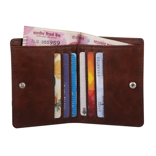 White_Women_Printed_Small_Wallet_Small_Wallet_For_Women'S_Women_Purse_Premium_Vegan_Faux_Leatherette_Small_Pocket_Organizer_Coin_Card