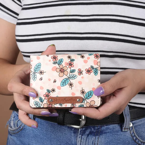 Beige_Women_Printed_Small_Wallet_Small_Wallet_For_Women'S_Women_Purse_Premium_Vegan_Faux_Leatherette_Small_Pocket_Organizer_Coin_Card