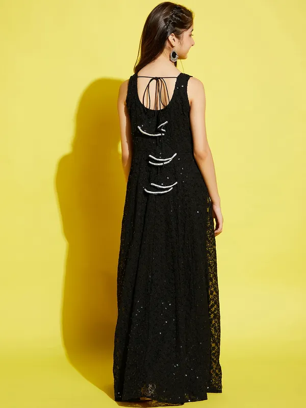 Black__Dress_for_Girl_|_Georgette_Maxi