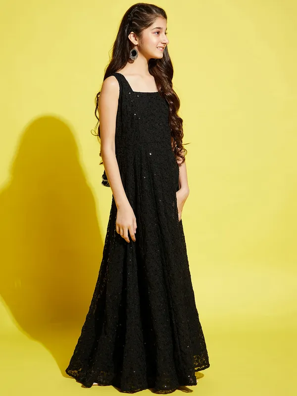 Black__Dress_for_Girl_|_Georgette_Maxi