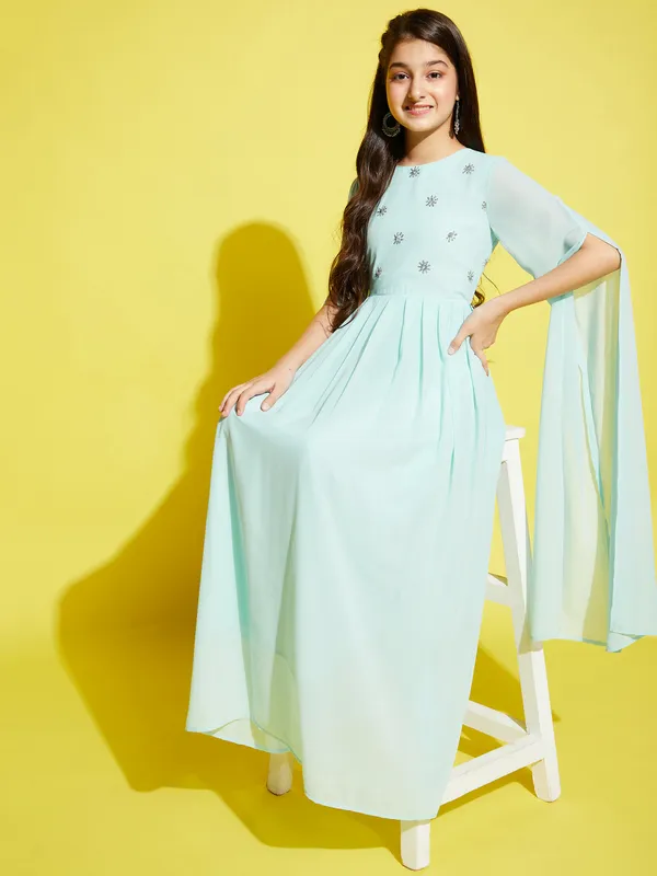 Blue_Dress_for_Girl_|_Georgette_Maxi