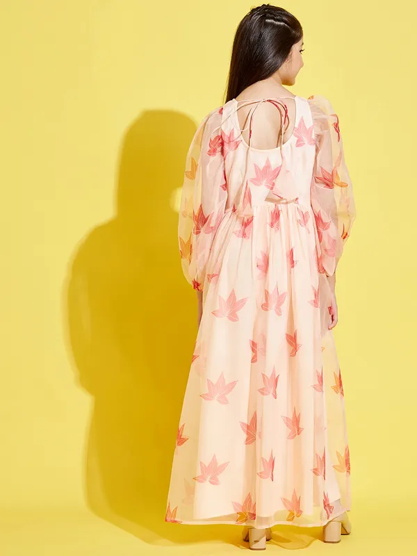 Cream__Dress_for_Girl_|_Maxi