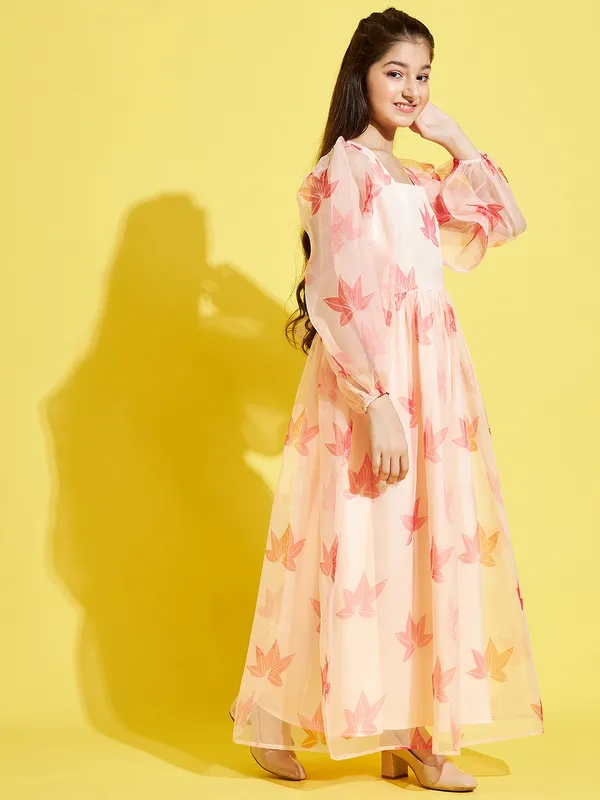 Cream__Dress_for_Girl_|_Maxi