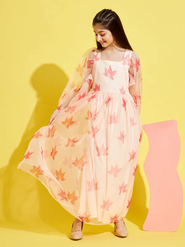 Cream__Dress_for_Girl_|_Maxi