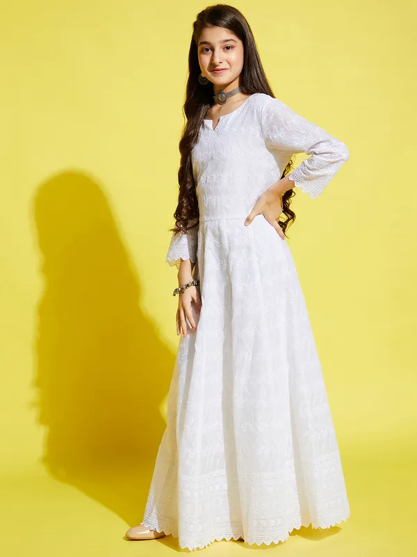 White__Dress_for_Girl_|_Maxi