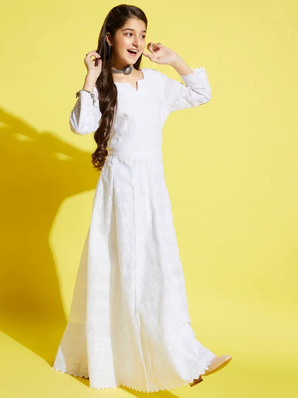White__Dress_for_Girl_|_Maxi
