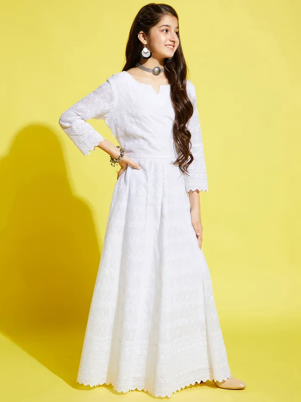 White__Dress_for_Girl_|_Maxi