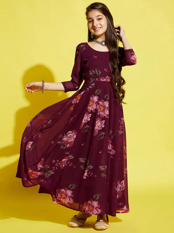 Wine_Dress_for_Girl_|_Georgette_Maxi