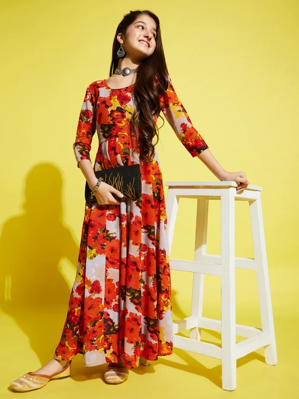 Orange_Dress_for_Girl_|_Georgette_Maxi