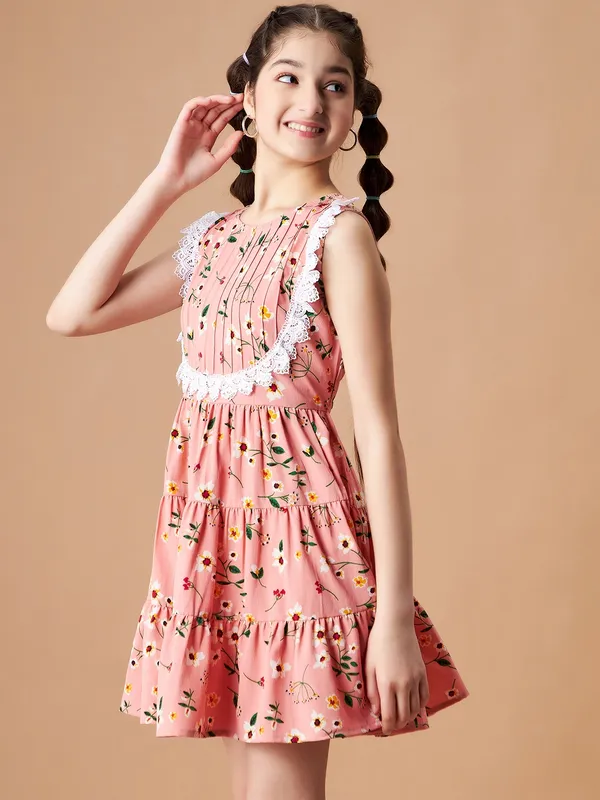 Peach__Dress_for_Girl_|_A-Line_Dress