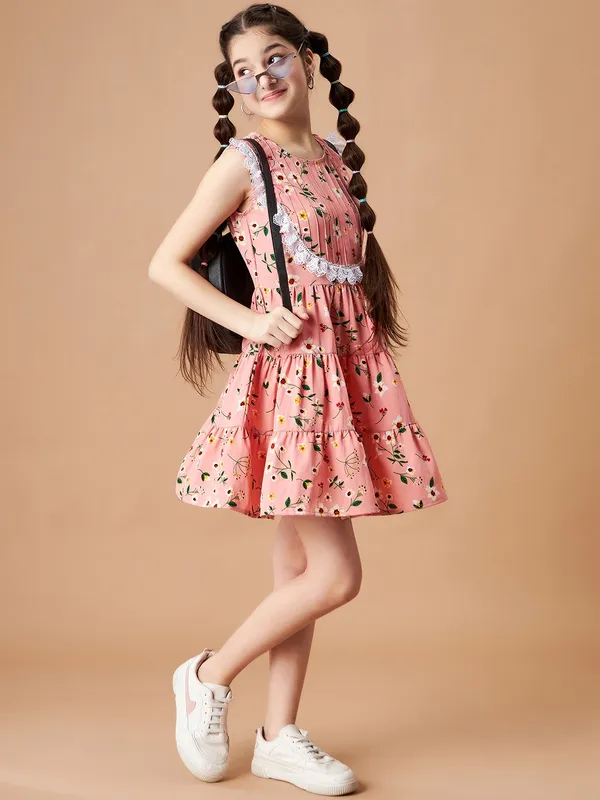 Peach__Dress_for_Girl_|_A-Line_Dress