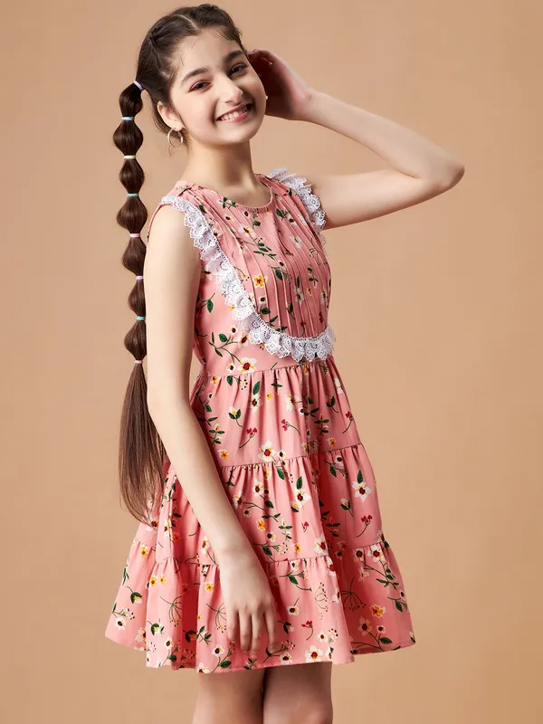 Peach__Dress_for_Girl_|_A-Line_Dress