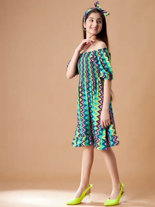 Multicolor_Dress_for_Girl_|_Fit_And_Flare