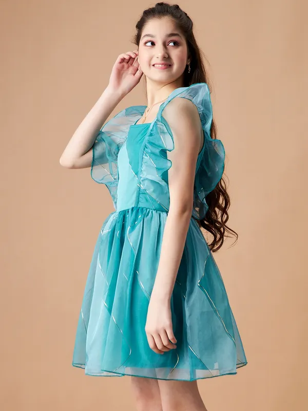 Blue_Dress_for_Girl_|_Fit_And_Flare