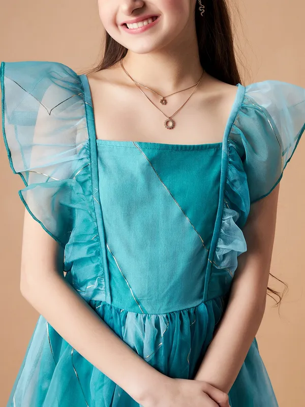 Blue_Dress_for_Girl_|_Fit_And_Flare