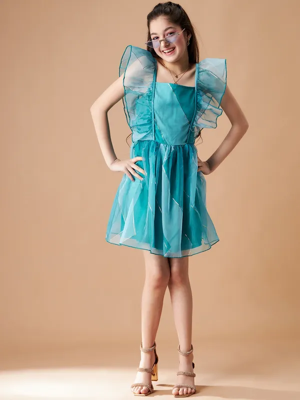 Blue_Dress_for_Girl_|_Fit_And_Flare
