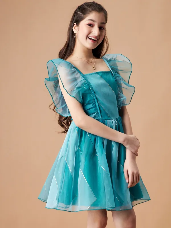 Blue_Dress_for_Girl_|_Fit_And_Flare