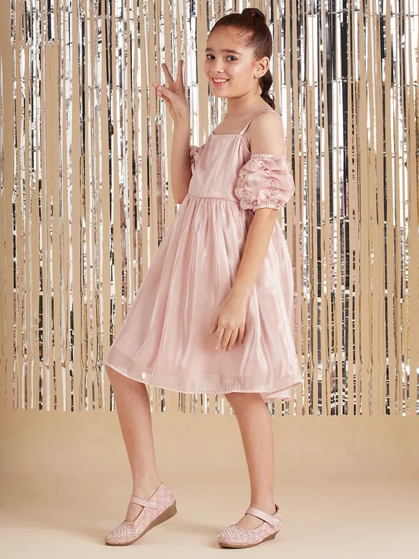 Peach__Dress_for_Girl_|_A-Line_Dress