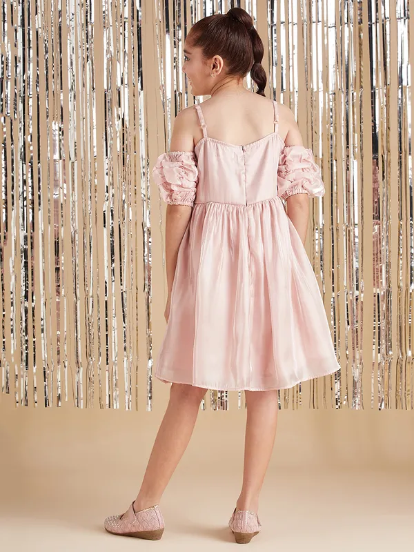 Peach__Dress_for_Girl_|_A-Line_Dress