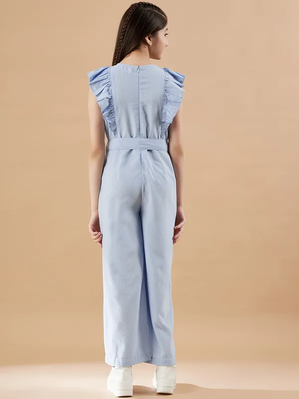 Blue_V-Neck_Jumpsuit_for_Girls_|_Self_Design