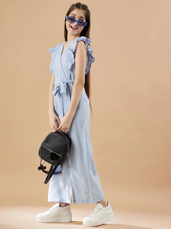 Blue_V-Neck_Jumpsuit_for_Girls_|_Self_Design