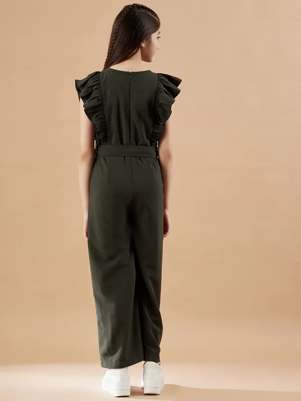 Olive_V-Neck_Jumpsuit_for_Girls_|_Self_Design