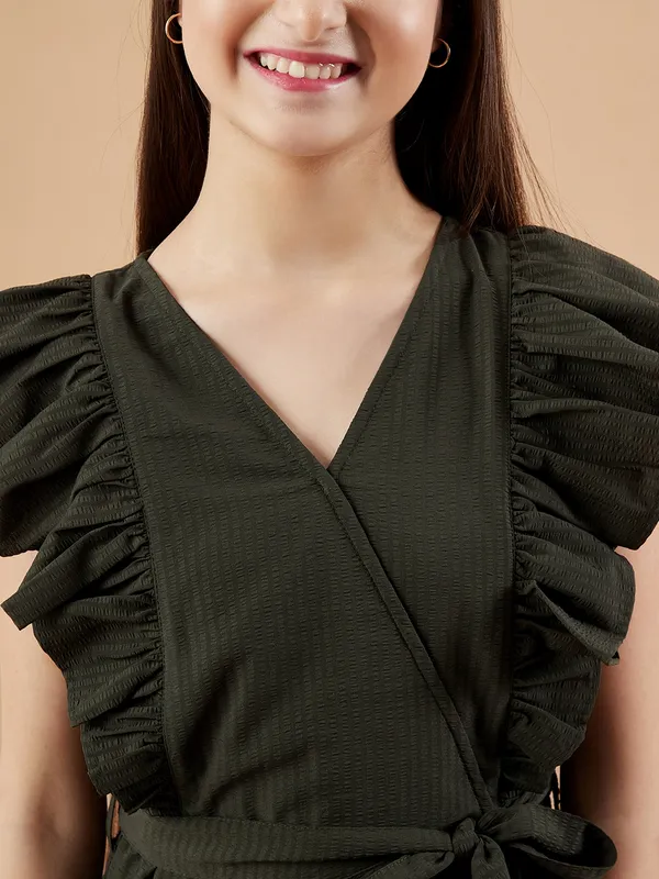 Olive_V-Neck_Jumpsuit_for_Girls_|_Self_Design