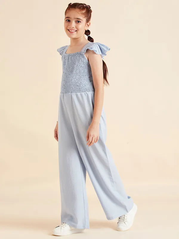 Blue_Jumpsuit_for_Girls_|_Solid/Plain