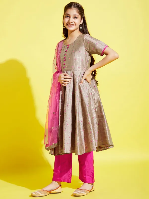 Grey_Kurta_And_Sharara_Set_for_Girls_|_Embroide